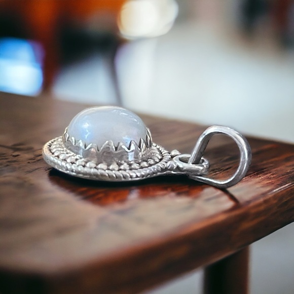 Natural Pearl Sterling Silver Pendant - Picture 2 of 5